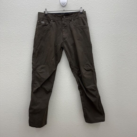 Kuhl Revolvr Patina Stretch 5 Pocket Hybrid Quick Dry Pants 5232 Mens sz 34x32 - Picture 1 of 12